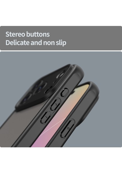 iPhone 17 Pro Için Kamera Korumalı Mat Kılıf, Yarı Saydam Mat Arka Yüzey, Darbeye Dayanıklı Telefon Kılıfı, Siyah (Yurt Dışından) indirimleri