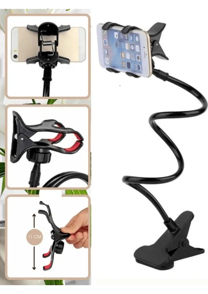 Rahat Heryere Oynatılabilir Telefon Tutucu Akrobat Oynar Başlıklı Mandalllı Yayın