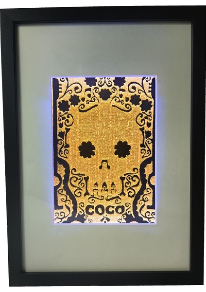 Coco - Uv LED Li Neon Nakış Işlemeli 21X30 cm modelleri