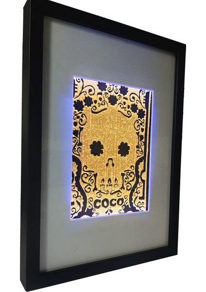 Coco - Uv LED Li Neon Nakış Işlemeli 21X30 cm fırsatları