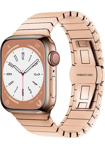 Apple Watch 42MM KR413 Fine Steel Kordon - ROSE-(5796) - I97H42N1-5A27VS