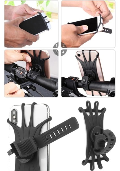 Universal Motorsiklet & Bisiklet Telefon Tutucu Portatif Sağlam indirimleri