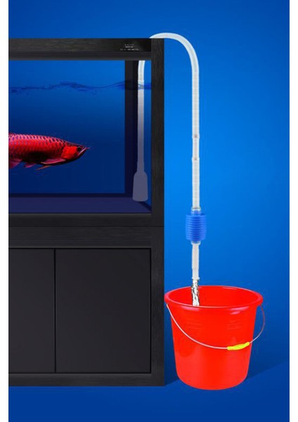 Akvaryum Dip Çekme Sifonu Akvaryum Su Boşaltma Pompası Portatif Tasarım Pratik Pompa