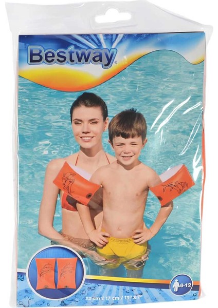 Bestway Turuncu Baskılı Kolluk 33 x 17 cm 12409