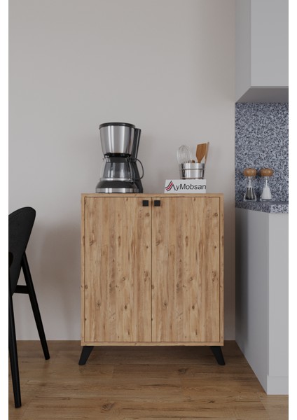 Seren 2 Kapaklı 4 Raflı Boy Dolabı Çok Amaçlı Dolap Kiler Dolabı Mutfak Dolabı Atlantik Çam fiyatları