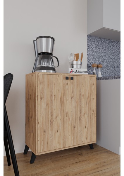 Seren 2 Kapaklı 4 Raflı Boy Dolabı Çok Amaçlı Dolap Kiler Dolabı Mutfak Dolabı Atlantik Çam modelleri