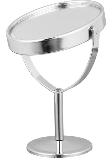 Mini Retro Masa Aynası Yuvarlak Gümüş Renk Şirin Zarif Masa Makyaj Aynası fiyatları