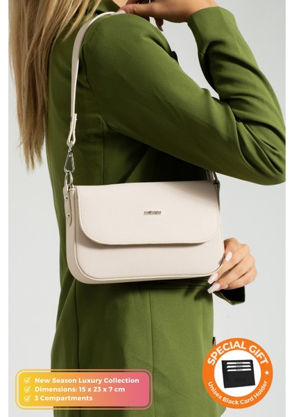 Orijinal Just Polo Collection Mini Özel Tasarım Lüks Yumuşak Deri Çapraz Askılı Omuz Çantası