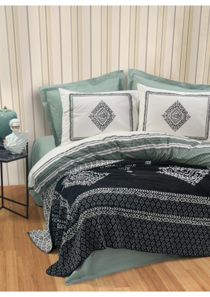 Çift Kişilik Battaniyeli Nev Takımı Hardy Yeşil