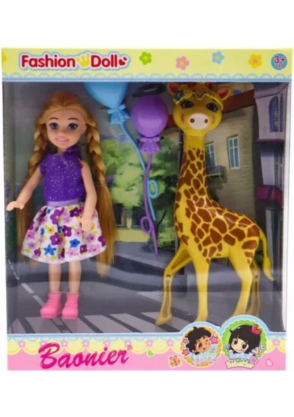 Baonier Zürafalı Mini Kız Bebek