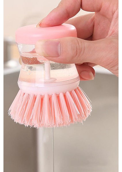 Bulaşık Yıkama Fırçası Deterjan Hazneli Çok Amaçlı Ocak Tencere Tava Mutfak Banyo Temizleme Fırçası fiyatları