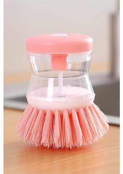 Bulaşık Yıkama Fırçası Deterjan Hazneli Çok Amaçlı Ocak Tencere Tava Mutfak Banyo Temizleme Fırçası fırsatları