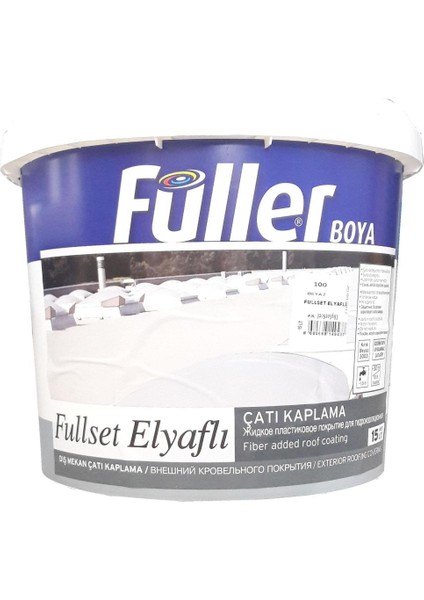 Füller Fullset Elyaflı Çatı Kaplama 15 Litre Beyaz