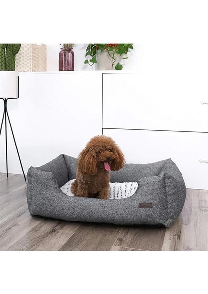 PGW22G Köpek Yatağı, Uyku Minderi, Yıkanabilir Mat S, 60 x 50 x 22 Cm, Gri fiyatları