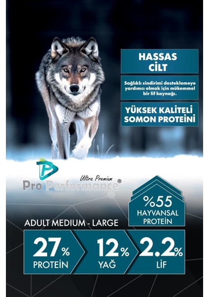 Pro Perf.adult Dog Medıum&large Salmon&rice 12KG