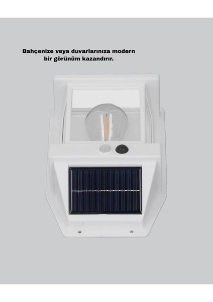 Bfs Solar Sensörlü Dış Mekan Lamba 3 Işık Modlu ve IP65 Dayanıklı modelleri