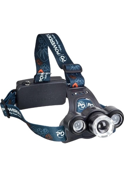 Buğz 10 W Şarjlı Metal Yağmur Suyu Geçirmez Kafa Lambası - Feneri