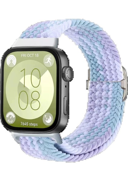 Huawei Fit 4 Star Kordon - LILA-BEYAZ-(5796) - I01H69N7-7A74VS