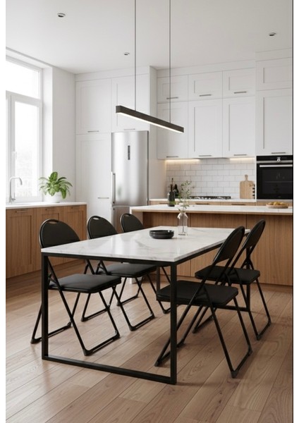 Lüks Katlanır Mutfak Sandalyesi Bahçe Sandalyesi Balkon Sandalyesi Çalışma Odası Sandalyesi