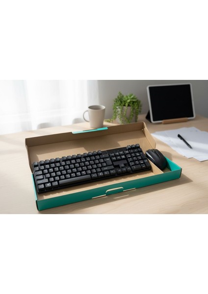TJ-808 USB Kablosuz Türkçe Klavye Mouse Seti