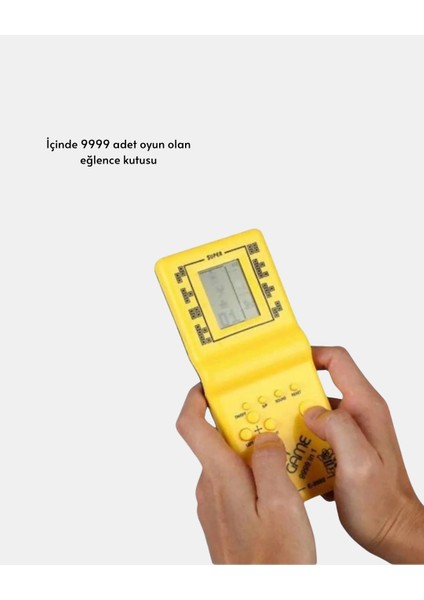 Mini Tetris El Aterisi – Taşınabilir Retro Oyun Konsolu, Pil ile Çalışan Klasik Model fiyatları