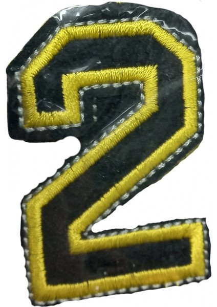 Aplike Ütü İle Yapışan 2 Rakamı Arma 2x4 cm
