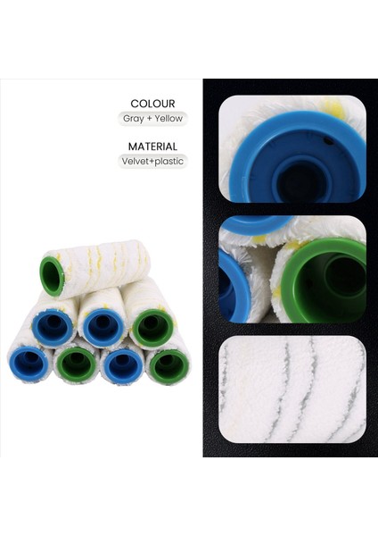 Karcher Fc7 Fc5 Fc3 FC3D Zemin Temizleyici Için 8 Parçalı Silindir Seti (Yurt Dışından) indirimleri