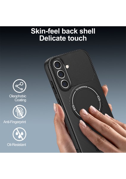 Samsung Galaxy S25 Fe Için Manyetik Kılıf, Standlı Karbon Fiber Tasarımlı Tpu Hibrit Telefon Kılıfı, Mavi (Yurt Dışından) indirimleri