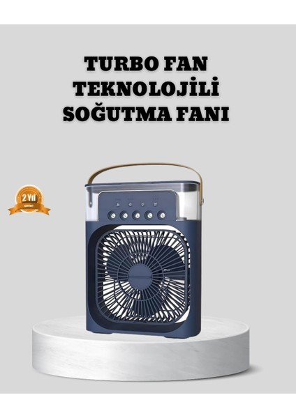 Sessiz Çalışan Turbo Fan Güçlü Hava Akışlı Masa Üstü Vantilatör