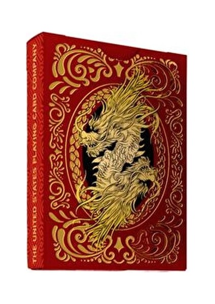 Oyun Kartı Kırmızı Ejderha Temasıyla Hava Yastığı Kaplamalı 100 Gr Koleksiyonluk