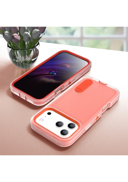 iPhone 17 Pro Max Hibrit Kılıf, Üç Katmanlı Sağlam Darbeye Dayanıklı Ağır Hizmet Tipi Koruyucu Kılıf ve Stand, Turuncu (Yurt Dışından) fiyatları