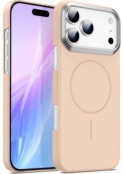 iPhone 17 Pro Için Manyetik Kılıf, Magsafe ile Uyumlu, Ince Sert Pc Mat Telefon Kılıfı Altın (Yurt Dışından)