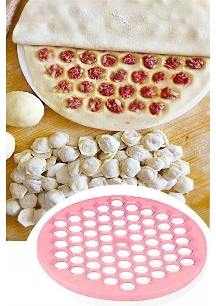 61 Bölmeli Petek Şekilli Pratik Mantı Kesici Açma Kalıbı Mantımatik