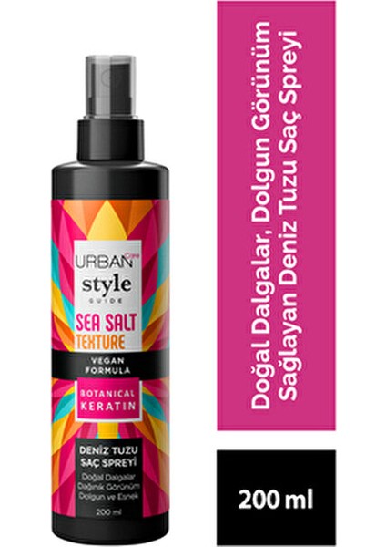Deniz Tuzu Etkili Saç Şekillendirme Rutini Hacim ve Dolgunluk 200 ml Keratinli modelleri