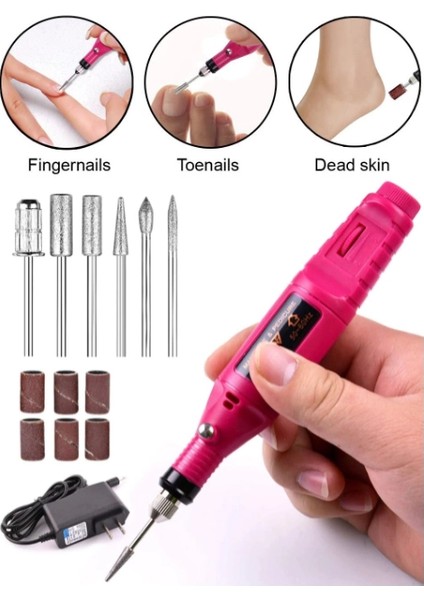 Manikür Pedikür Kalıcı Oje ve Protez Tırnak Uygulamaları Için Elektrikli Tırnak Törpüsü modelleri
