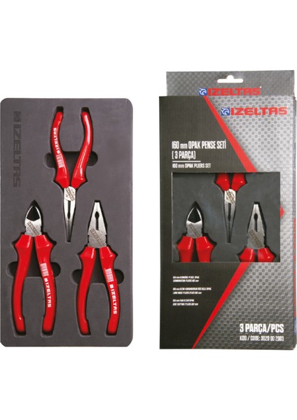Opak Seri Pense Seti 160MM (3 Parça) 3020 00 2003