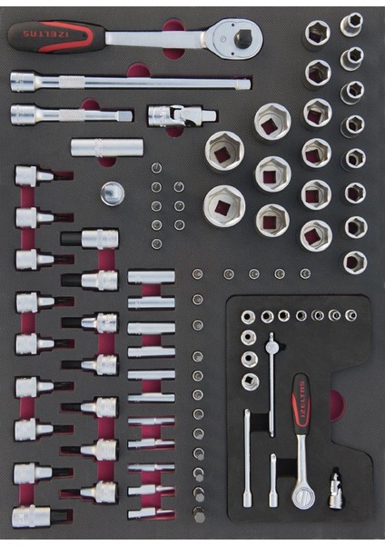 Premium Serisi Takım Dolabı 7 Çekmeceli - Dolu (250 Parça) 8245 00 7096 modelleri