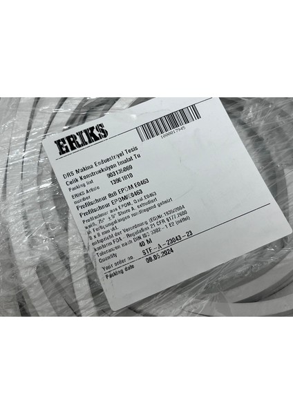 Gıda Uyumlu Epdm Kare Profil Conta 8x8 mm 40 Metre fırsatları