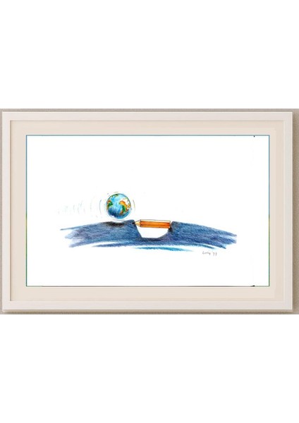 François Veldeman 29X21CM Orijinal Karikatür Tablo fırsatları