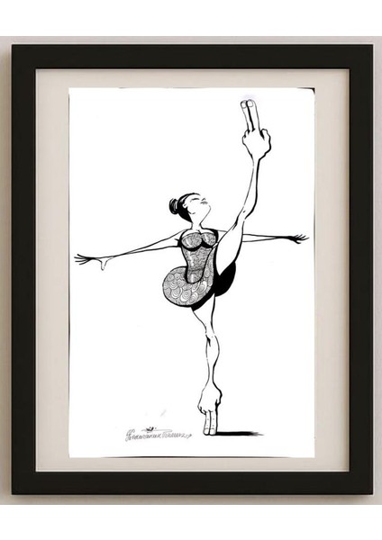 Goran Celicanin 29X21CM Orijinal Karikatür Tablo