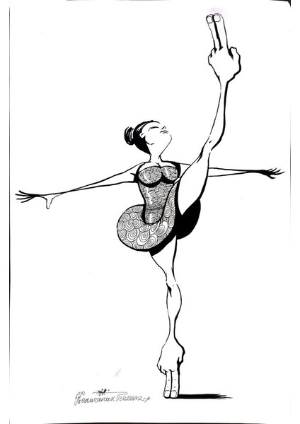 Goran Celicanin 29X21CM Orijinal Karikatür Tablo modelleri