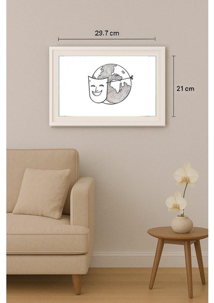 Aleksandar Daskalovic 29X21CM Orijinal Karikatür Tablo indirimleri