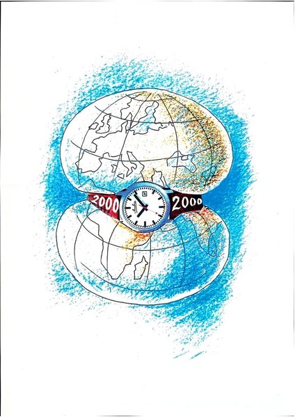 Wolfgang Schlegel 29X21CM Orijinal Karikatür Tablo modelleri