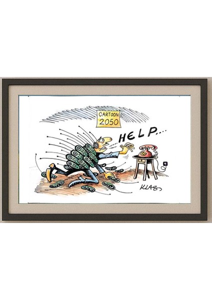 Alexsandar Klas 29X21CM Orijinal Karikatür Tablo