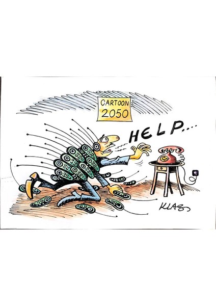 Alexsandar Klas 29X21CM Orijinal Karikatür Tablo modelleri