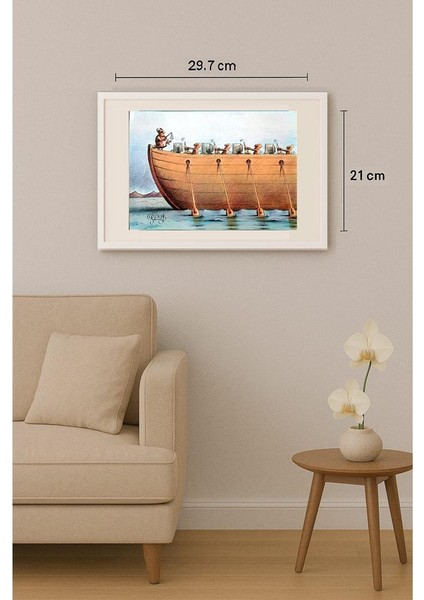 Arkadi Saltykov 29X21CM Orijinal Karikatür Tablo indirimleri