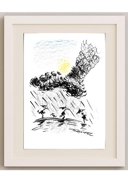 Boris Erenburg 29X21CM Orijinal Karikatür Tablo fırsatları