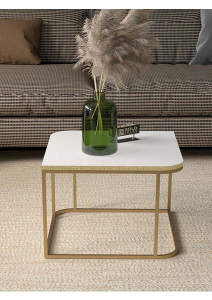 Orta Sehpa ve Zigon Sehpa V Lüx 5'li Set Traverten