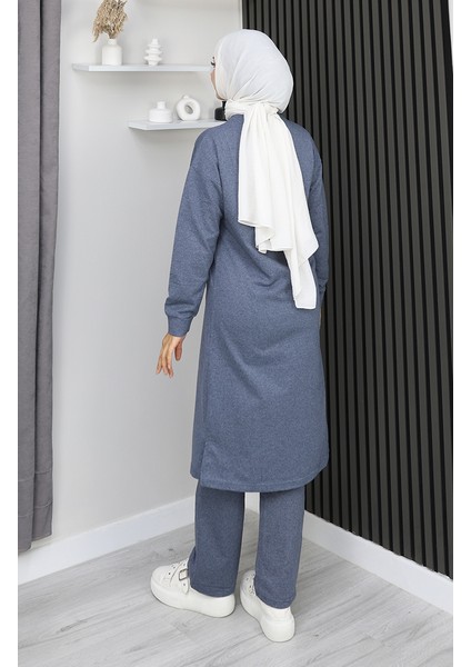 Fermuarlı Eşofman Takım 3044-15 Indigo indirimleri