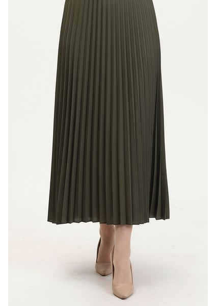 Piliseli Etek 0027-06 Haki modelleri